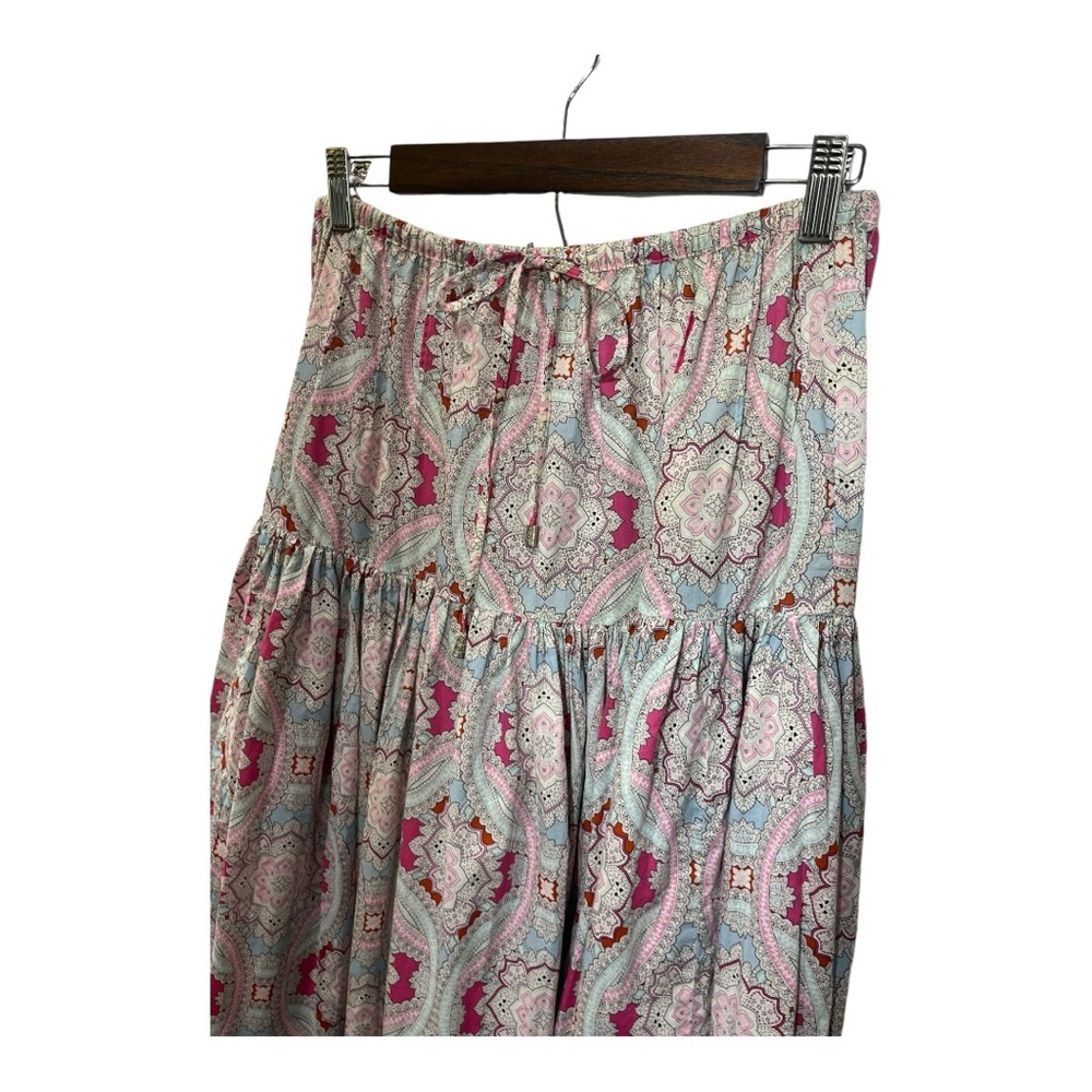SUNDANCE PAISLEY PRAIRIE 100% COTTON PETTICOAT MAXI SKIRT SIZE MEDIUM - Picture 4 of 14